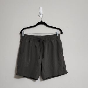Layer 8 Men's Dark Olive Green Gray Athletic Shorts
